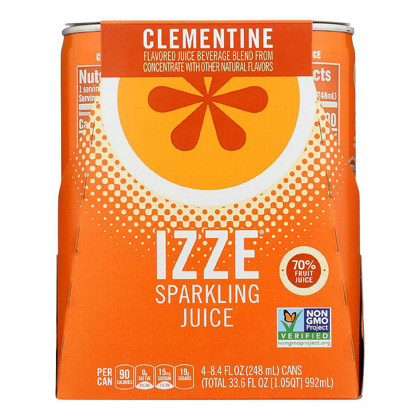 Izze - Can Sparkling Clementine - Case of 6-4/8.4 fl oz. Image