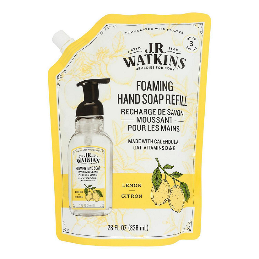 J.R. Watkins - Hand Soap Foam Refill Lemon - Case of 3-28 FZ Image