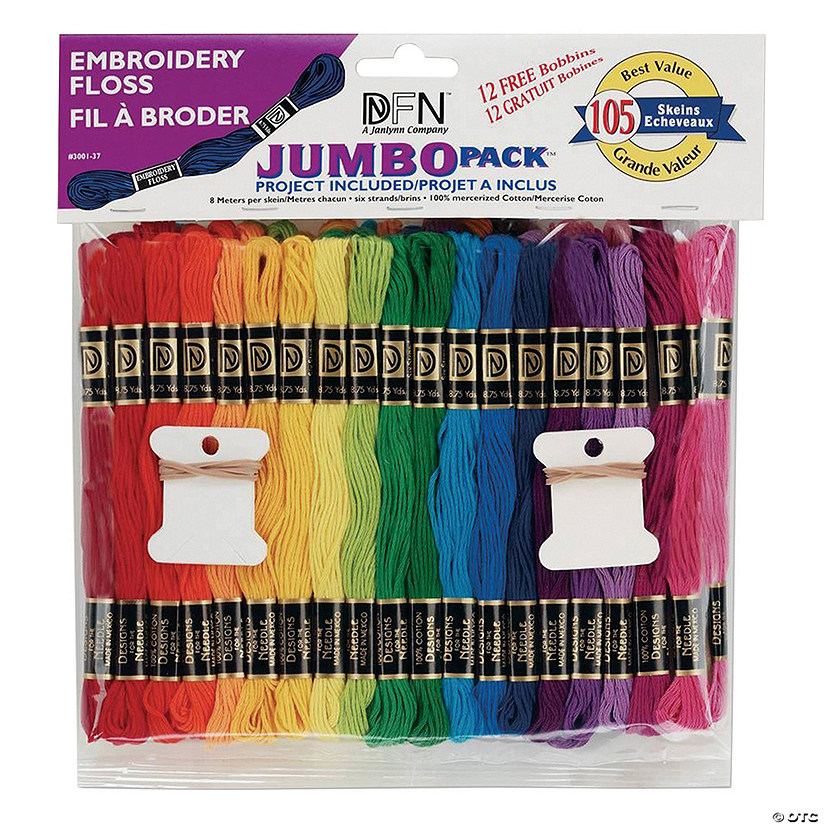 Janlynn Embroidery Floss Jumbo Value Pack, 105 pieces Image