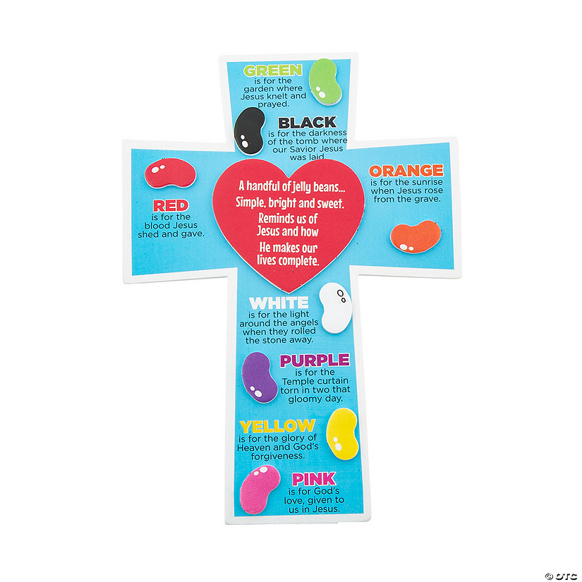 Jelly Bean Prayer Magnets Craft Kit - Makes 12 Image