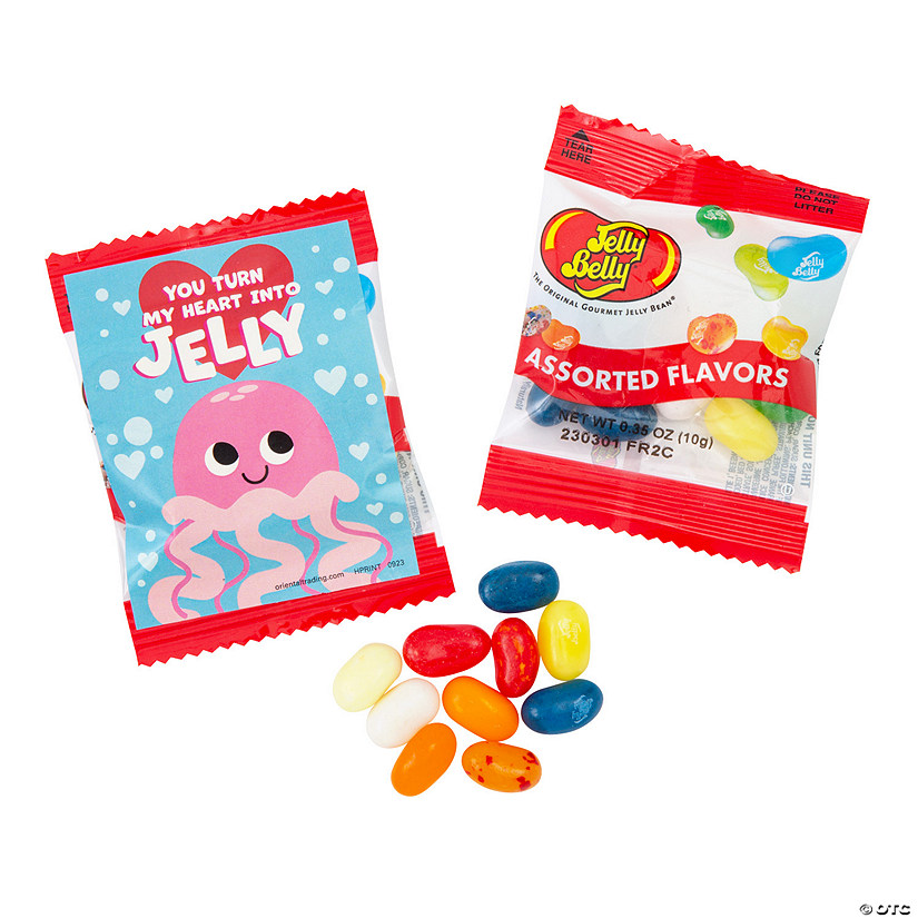 Jelly Belly<sup>&#174;</sup> Valentine Exchanges with Jellyfish Cards for 36 Image