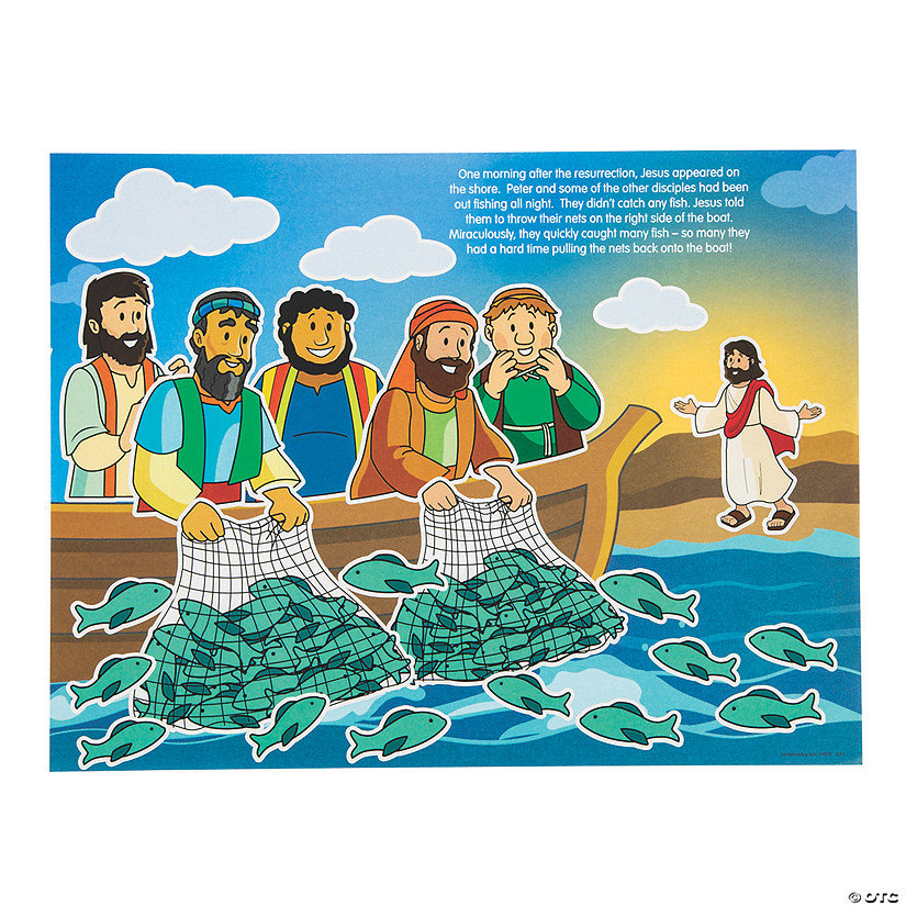Jesus Visits His Disciples Sticker Scenes - 12 Pc. Image