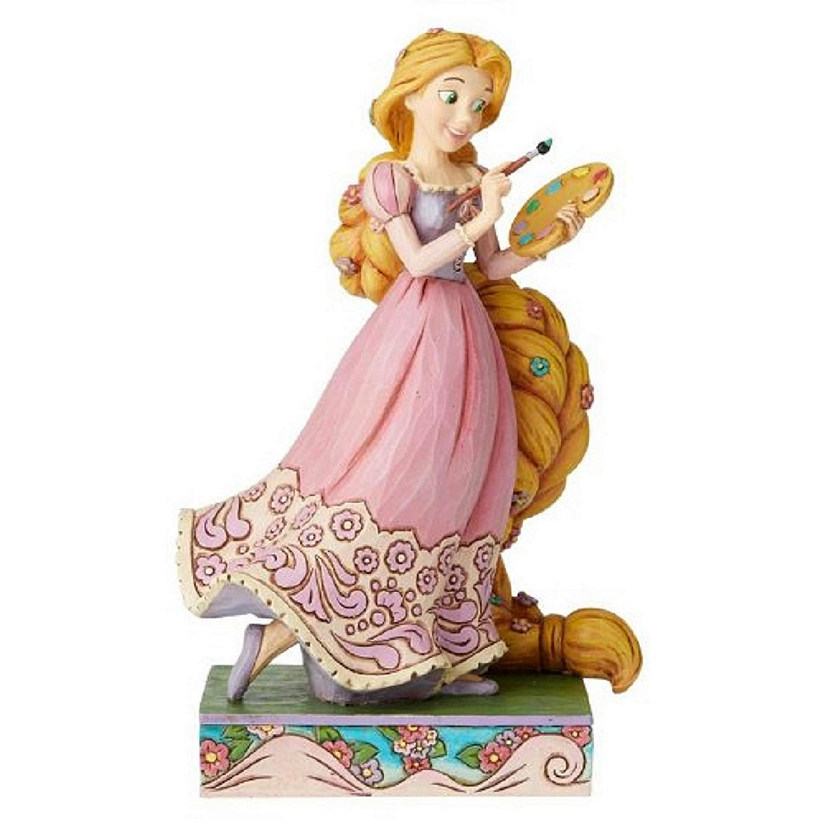 Jim Shore Disney Princess Passion Adventurous Artist Rapunzel Figurine 6002820 Image