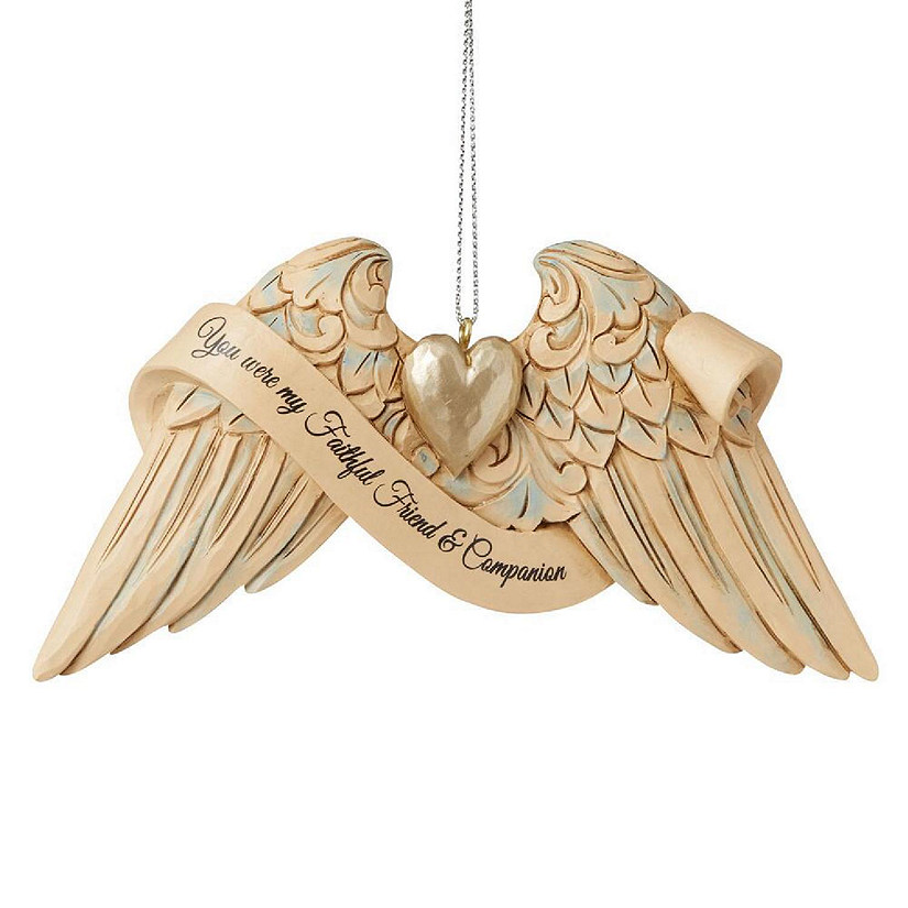 Jim Shore Heartwood Creek Pet Bereavement Angel Wings Ornament 6009572 Image