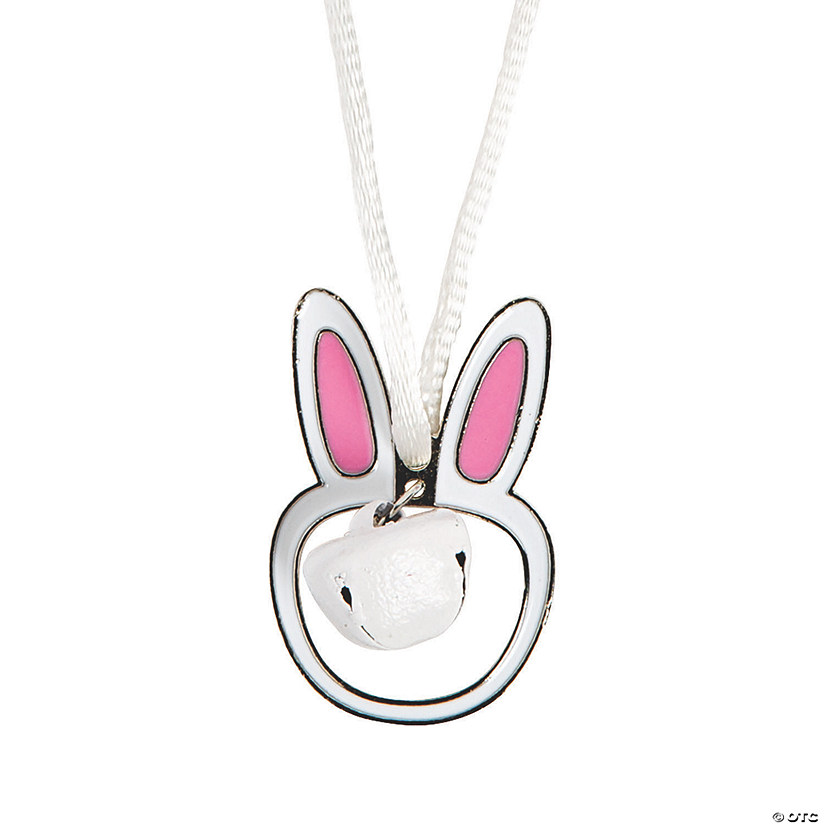 Jingle Bell Bunny Necklaces - 12 Pc. Image