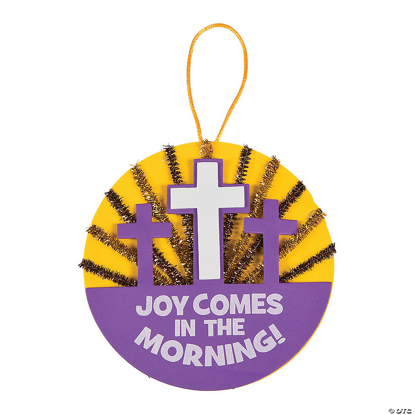Joy Comes In The Morning Sunburst Sign Craft Kit Image