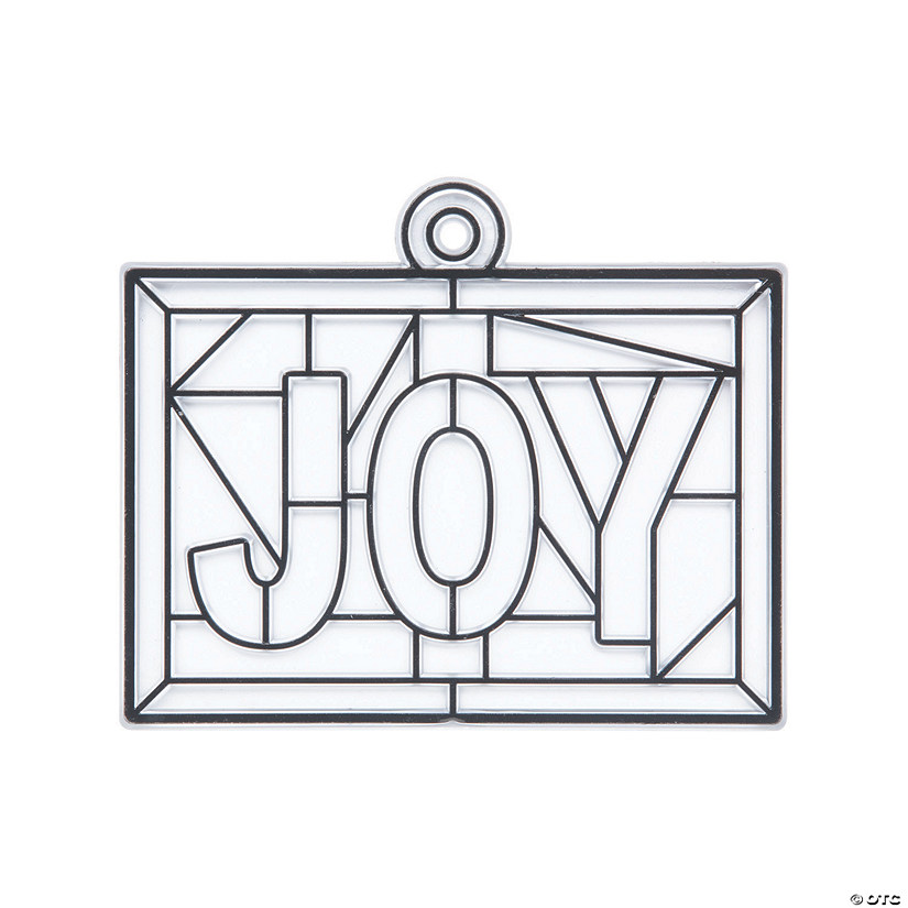 Joy Stained Glass Suncatchers - 12 Pc. Image