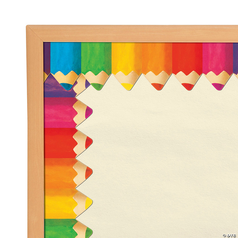 Jumbo Colored Pencil Bulletin Board Borders - 12 Pc. Image