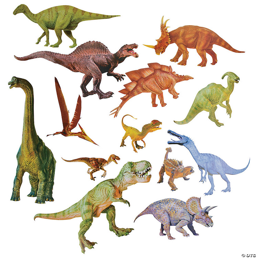 Jumbo Dinosaur Cutouts - 13 Pc. Image