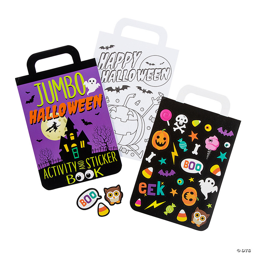 Jumbo Halloween Activity & Sticker Books - 6 Pc. Image