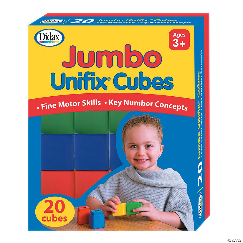 Jumbo Unifix Cubes, Set of 20 - 20 Pc. Image