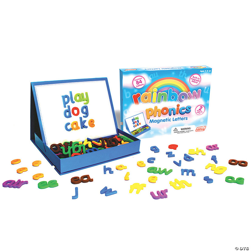 Junior Learning Rainbow Phonics Magnetic Letters, 85 Pieces Image