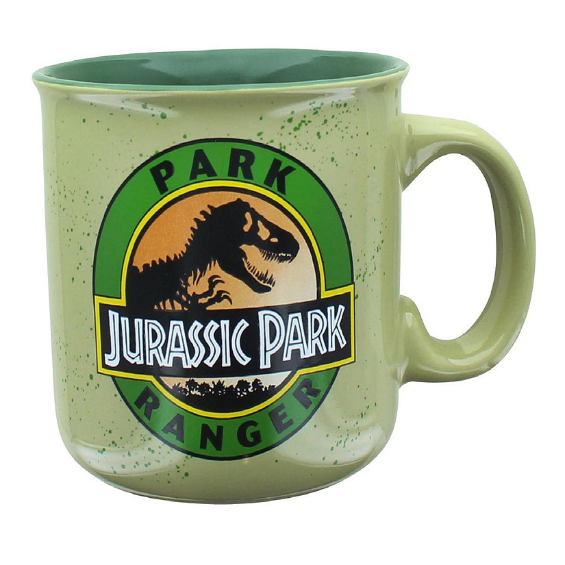 Jurassic Park Ranger Ceramic Camper Mug  Holds 20 Ounces Image