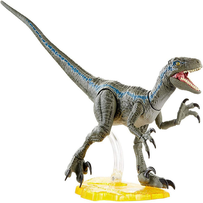 Jurassic World Amber Collection 6 Inch Action Figure  Velociraptor Blue Image