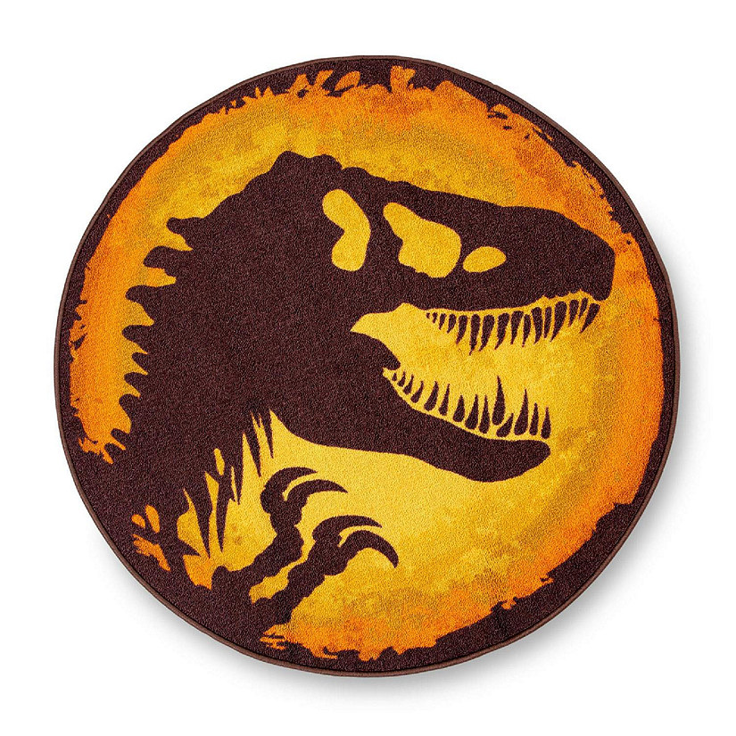 Jurassic World Logo 39-Inch Round Area Rug Image