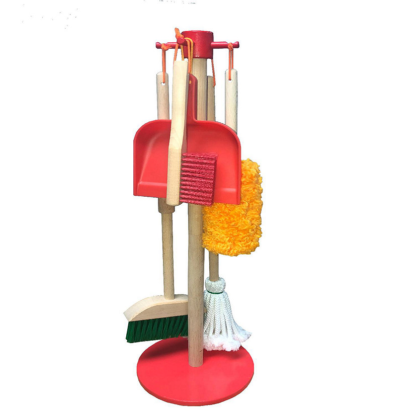 JustForKids Wooden Detachable Kids Cleaning Toy Set Image