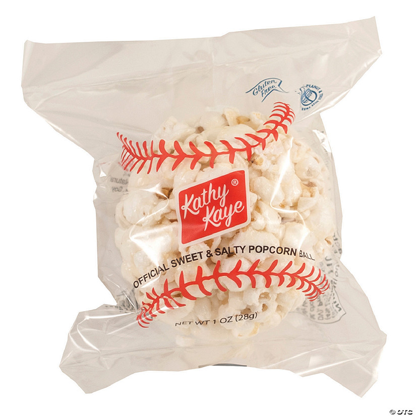 Kathy Kaye<sup>&#174;</sup> Baseball Popcorn Balls - 18 Pc. Image