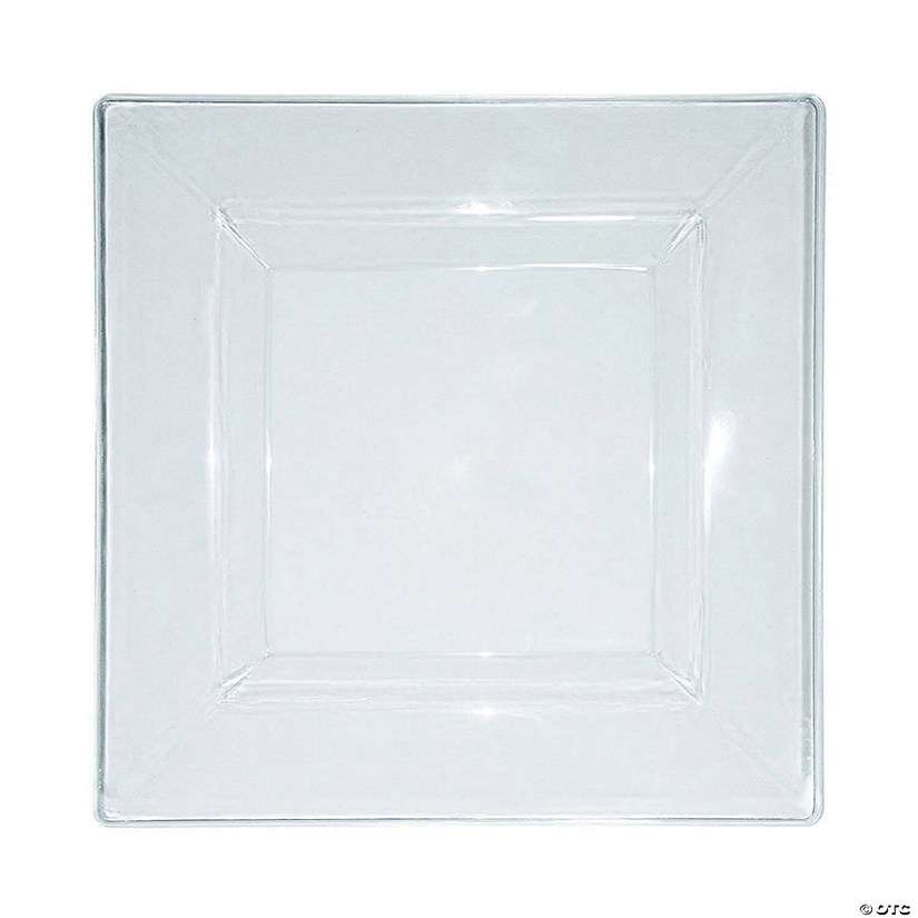 Kaya Collection 6.5" Clear Square Plastic Cake Plates (120 Plates) Image