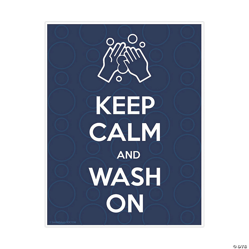 Keep Calm and Wash Your Hands Wall Decal Image