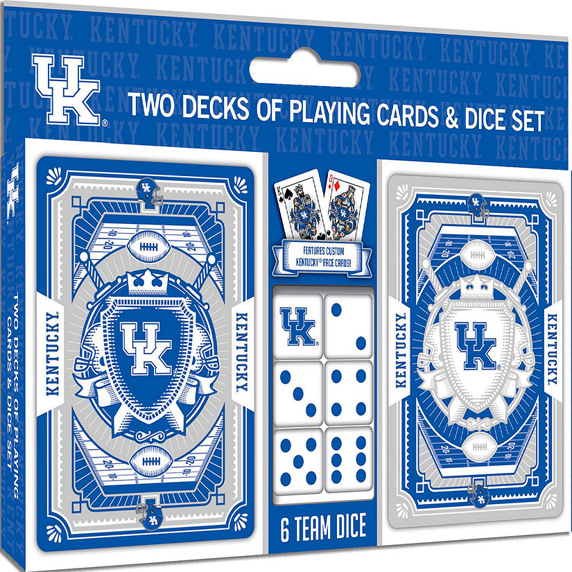 Kentucky Wildcats NCAA 2-Pack Playing cards & Dice set Image