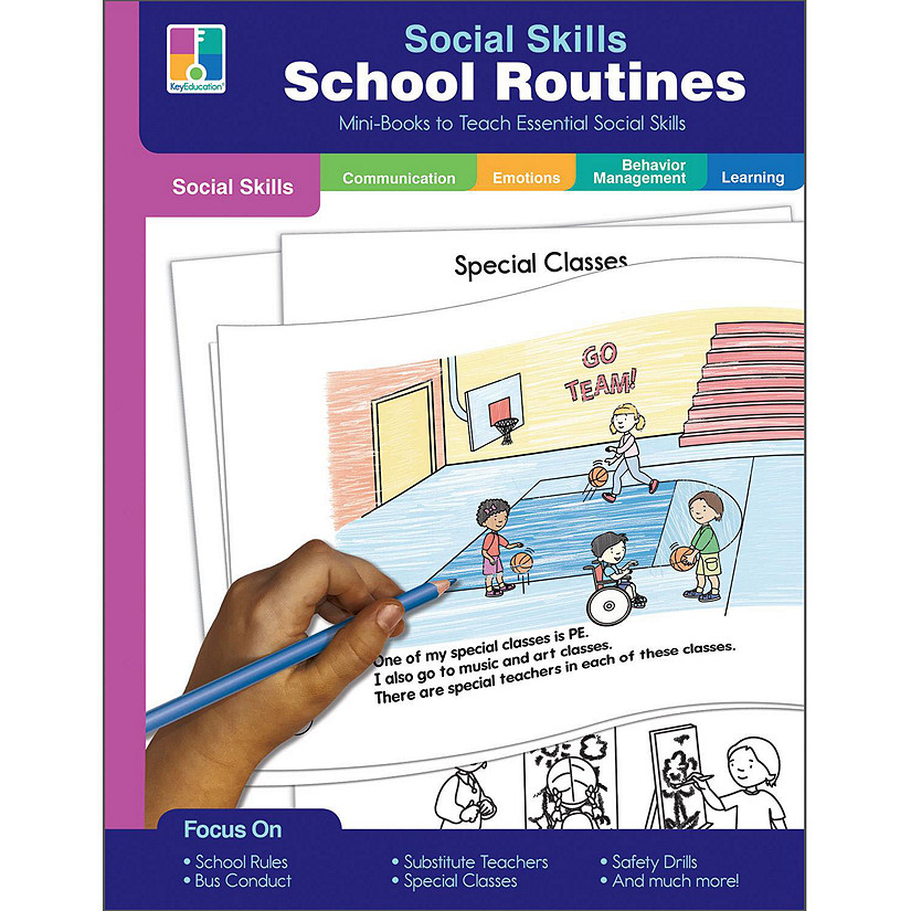 Key Education - Key Education - Social Skills Mini-Books School Routines, 64 Pages Resource Book Image