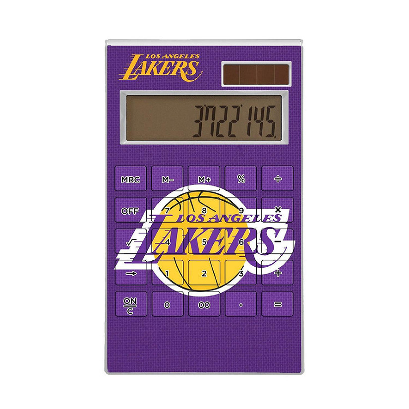 Keyscaper Los Angeles Lakers Solid Desktop Calculator Image