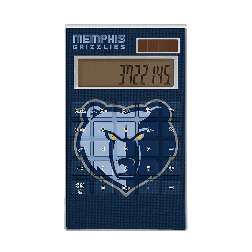 Keyscaper Memphis Grizzlies Solid Desktop Calculator Image