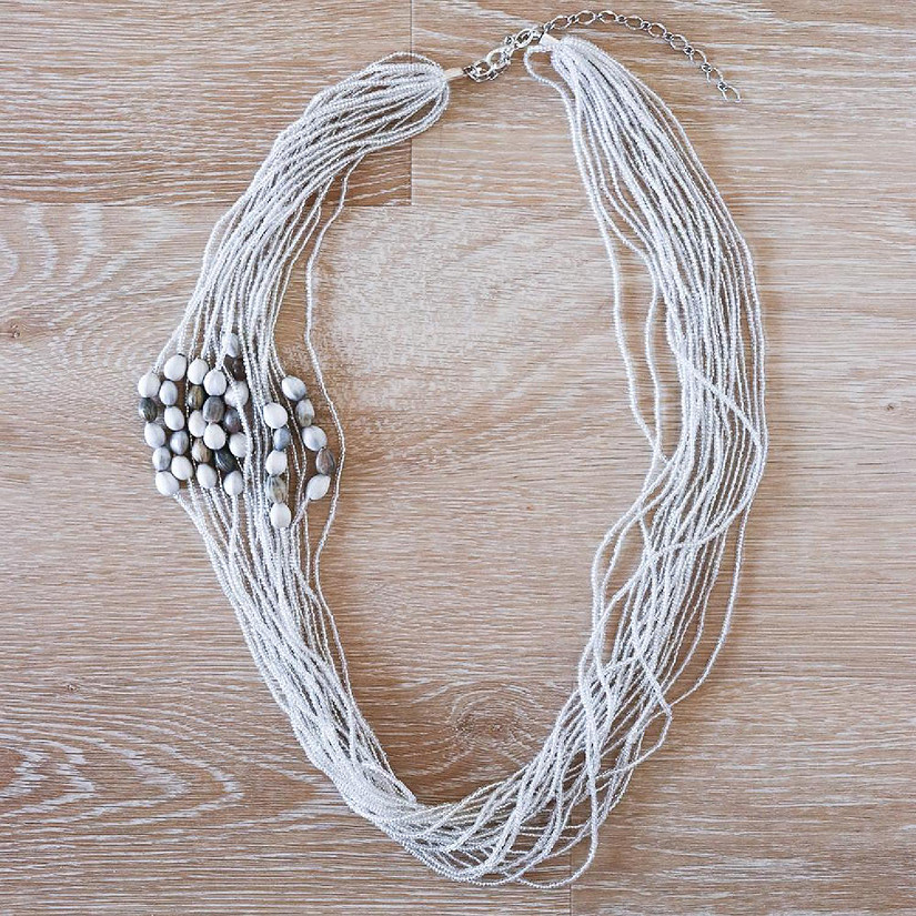 Khutsala&#8482; Artisan Silver Long Beaded Necklace - 1 Piece Image