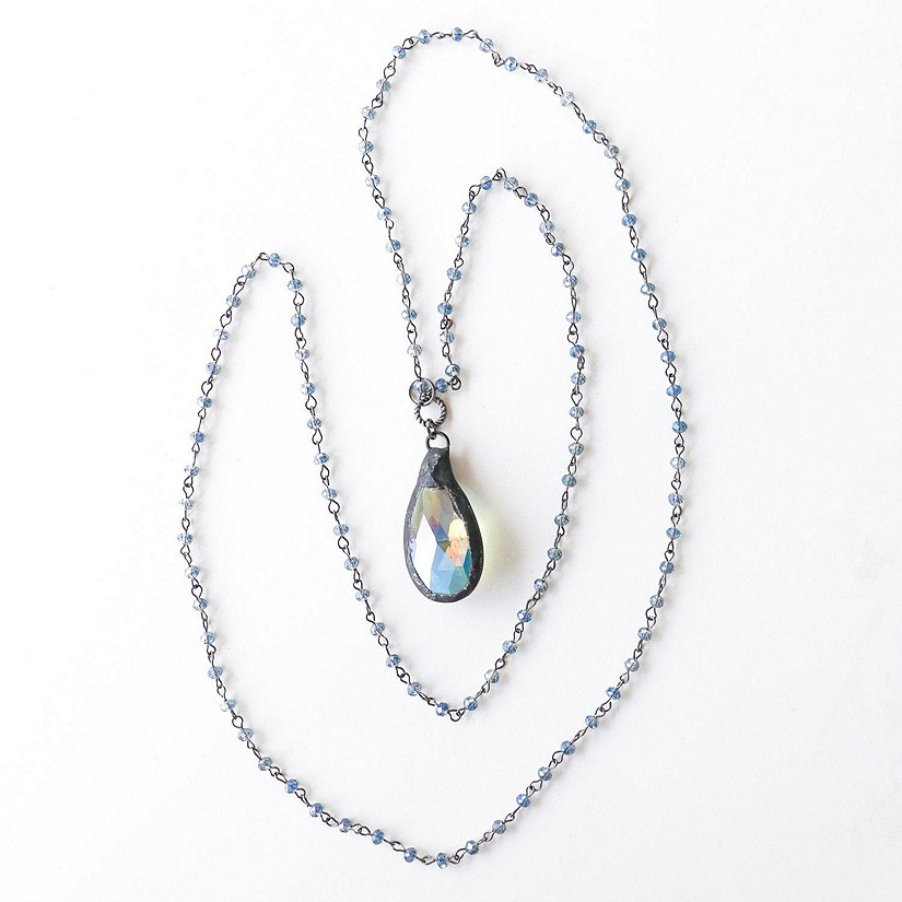 Khutsala&#8482; Artisans Blue Teardrop Rosary Necklace - 1 Piece Image