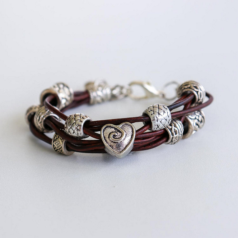 Khutsala&#8482; Artisans Brown Dana Heart Bracelet - 1 Piece Image