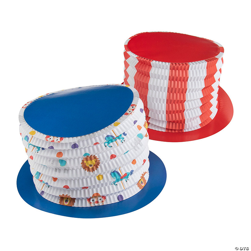Kid's Bright Carnival Accordion Top Hats - 12 Pc. Image