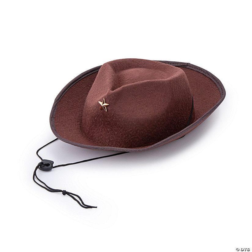 Kids&#8217; Brown Cowboy Hats - 12 Pc. Image