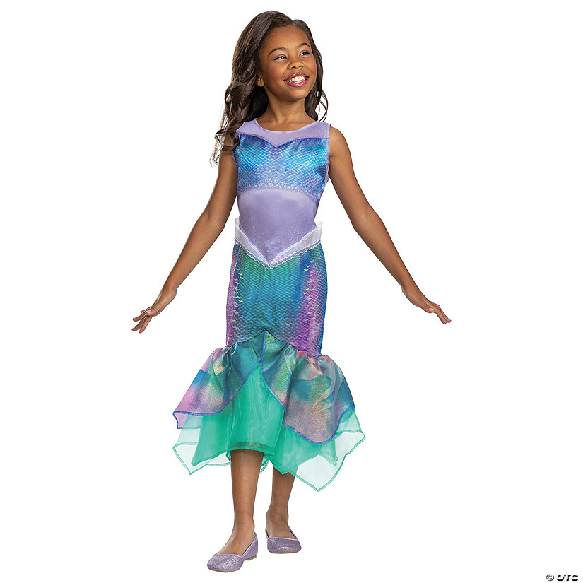 Kids Classic Live Action Little Mermaid Ariel Costume Image