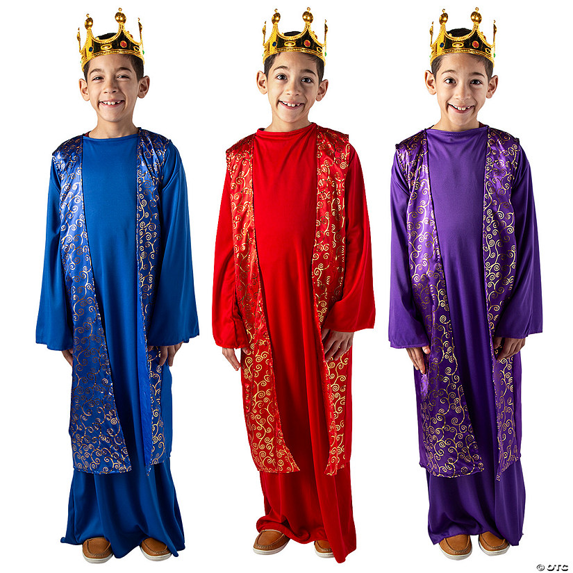 Kids&#8217; Deluxe Wise Men Costumes Kit - Small/Medium - 9 Pc. Image
