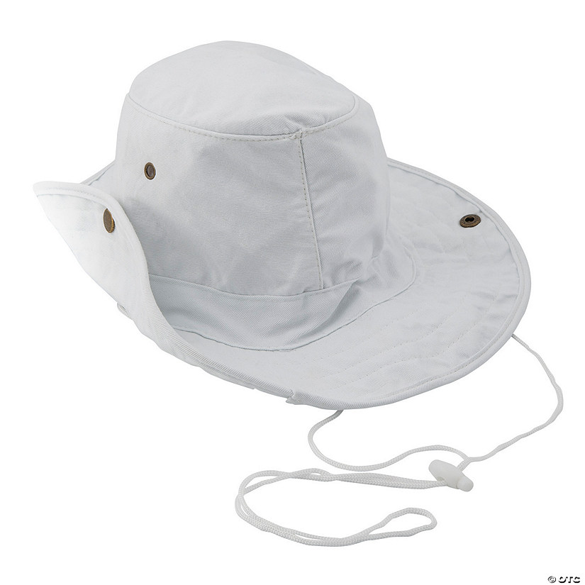 Kids' DIY White Outback Hats - 12 Pc. Image