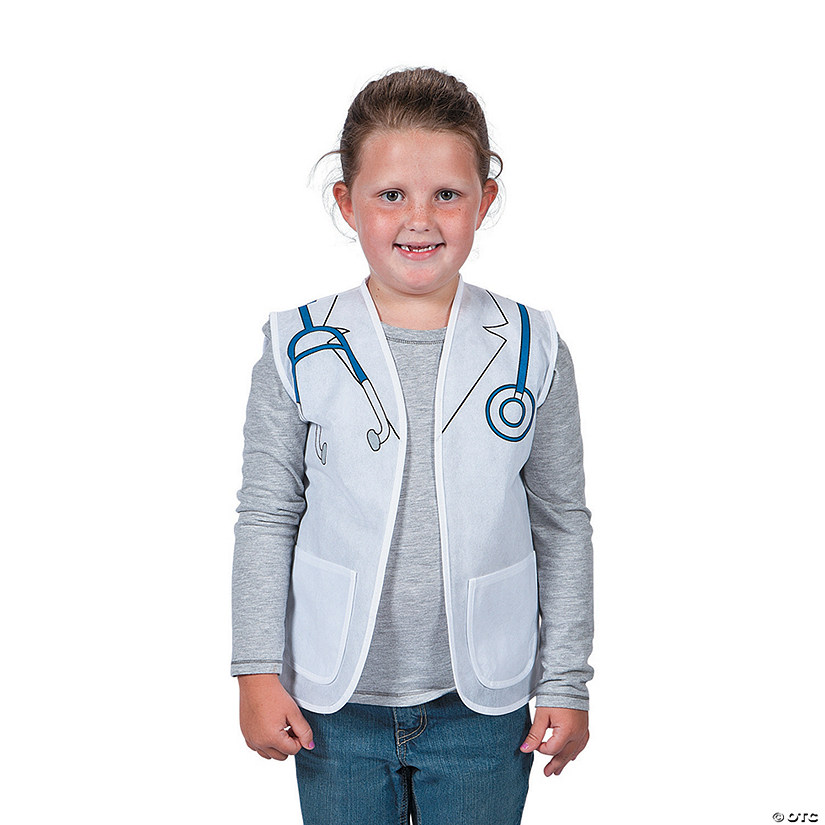 Kid's Doctor/Dentist/Veterinarian Vest Costume Image
