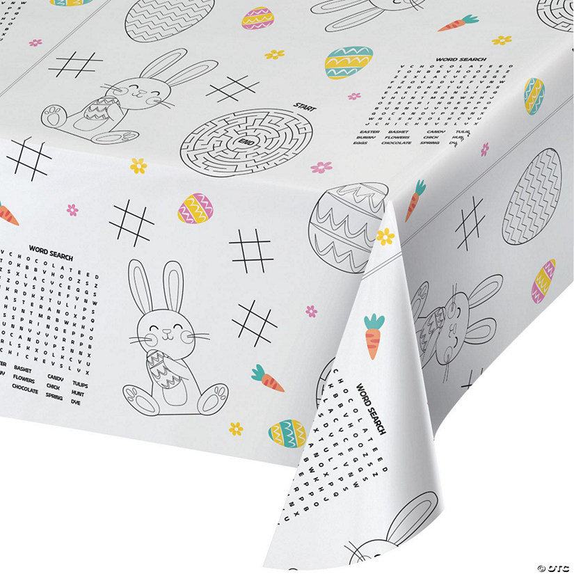 Kids Easter Activity Paper Tablecloth Image