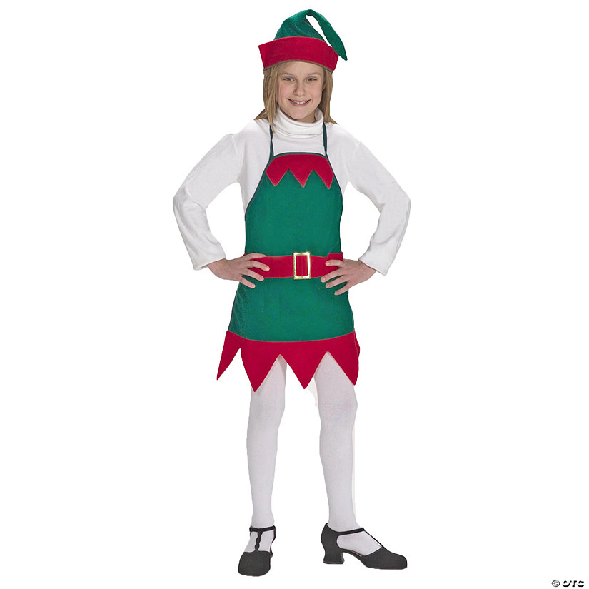 Kids Elf Holiday Apron & Hat Image