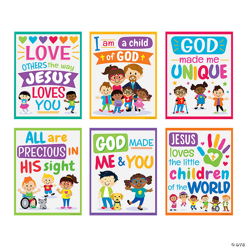 Kids Faith & Diversity Poster Set - 6 Pc. Image