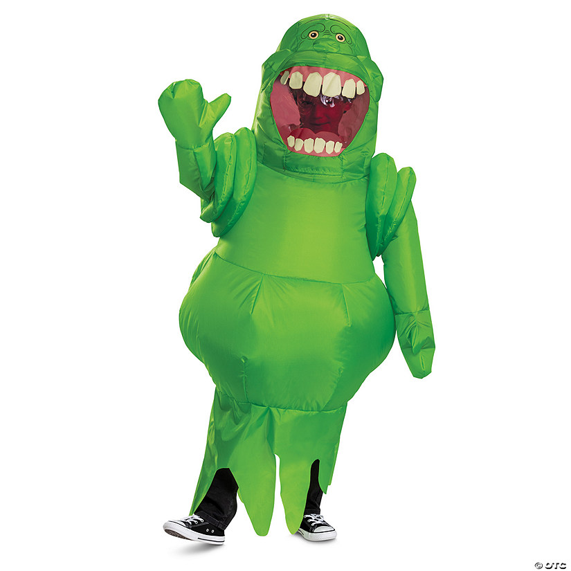 Kids Ghostbusters: Frozen Empire&#8482; Slimer Inflatable Costume Image