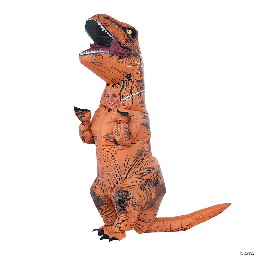 Kids Inflatable Jurassic World&#8482; T-Rex Costume Image