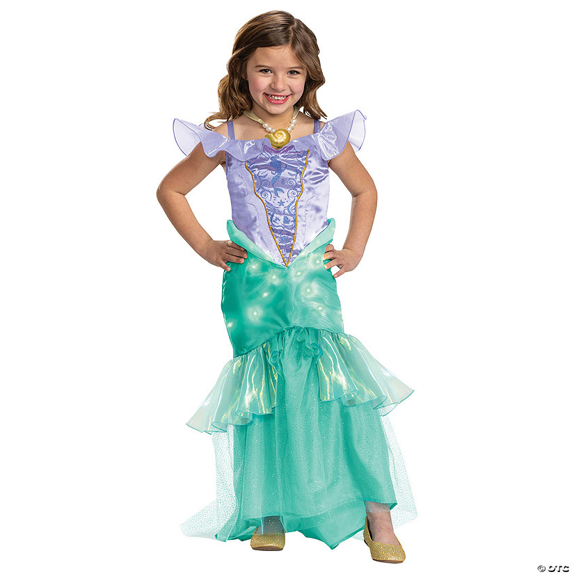 Kids Prestige Little Mermaid Ariel Light/Sound Costume Image