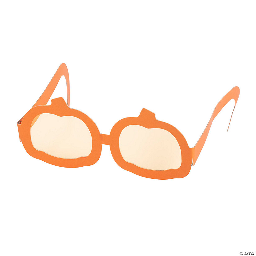 Kids Pumpkin-Shaped Glasses - 12 Pc. Image