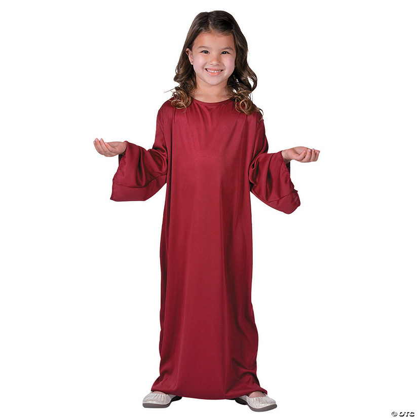 Kids' S/M Maroon Nativity Gown Image