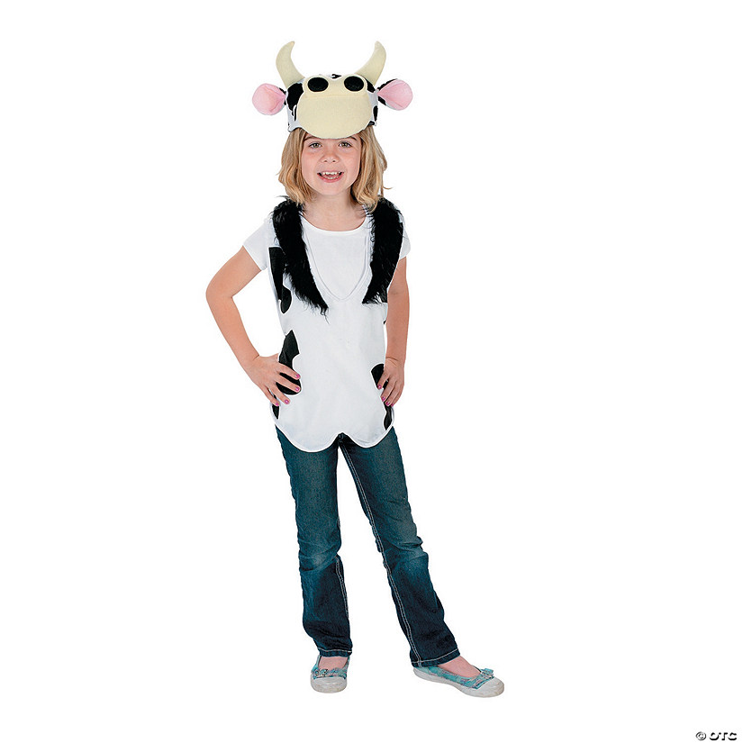 Kid's Slip-On Cow Costume - 2 Pc. Image