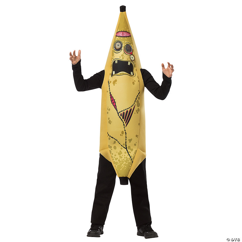 Kids Zombie Banana Costume 7-10 Image