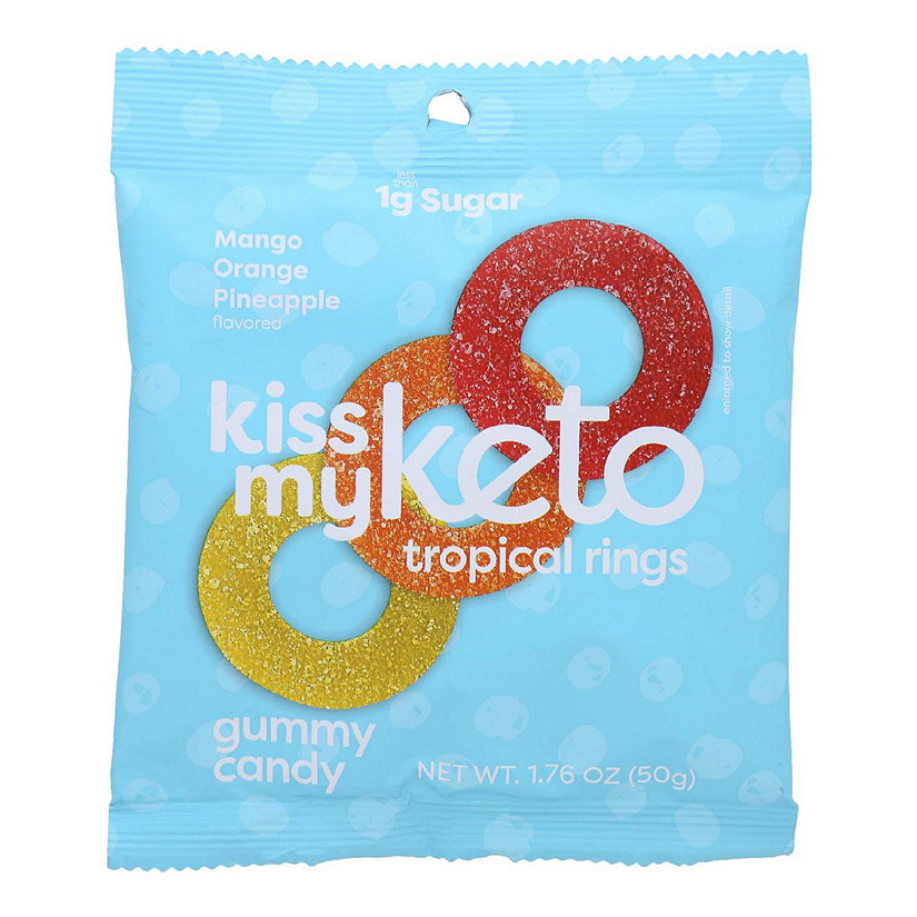 Kiss My Keto - Keto Gummy Tropical Rings - Case of 6-1.76 OZ Image