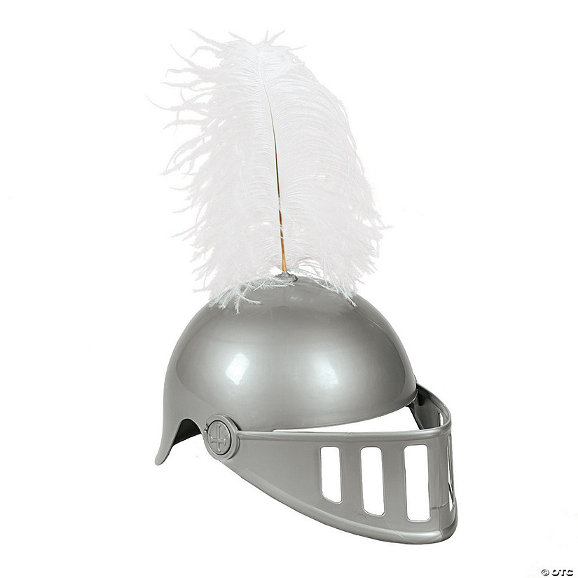 Knight Helmet with Feather Discontinued
