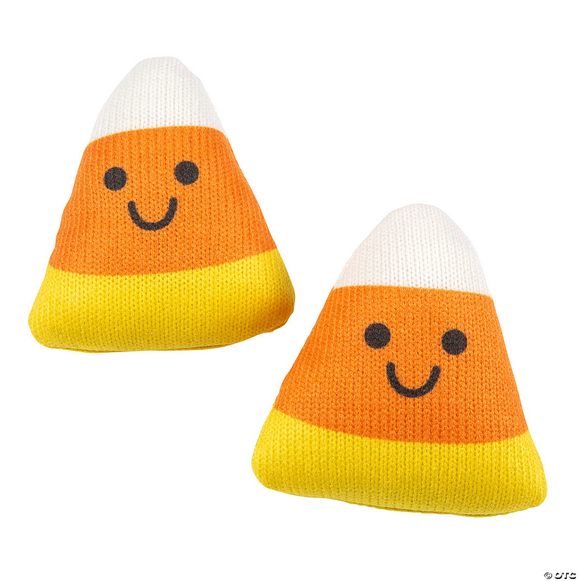 Knitted Stuffed Candy Corn Characters &#8211; 12 Pc. Image