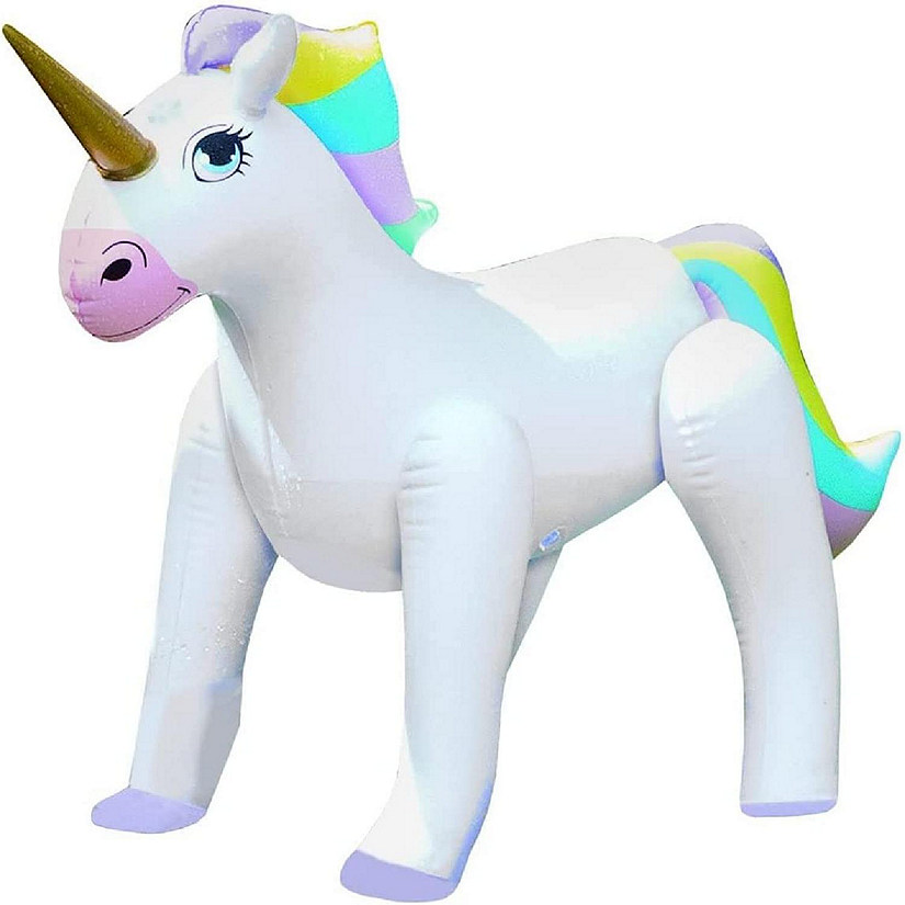 KOVOT Inflatable Unicorn Sprinkler &#8211; Fun Outdoor Water Toy for Kids Attaches to Garden Hose, 33 inch High Image